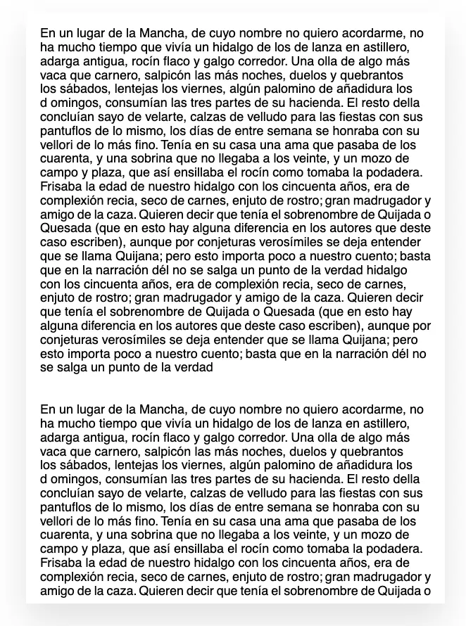 Utilizando wrap=true exemplo2